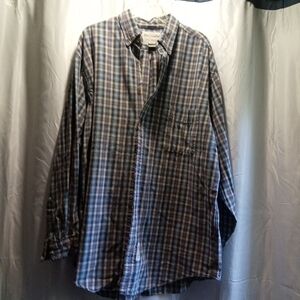 Abercrombie Outdoor Goods Men's Blue Plaid Shirt